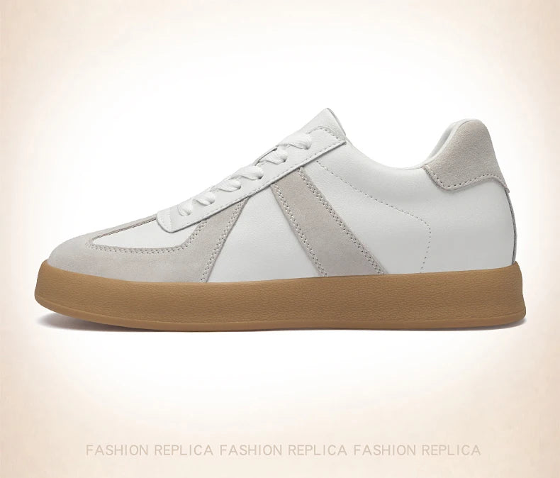 Zapatos invisibles con aumento de altura, zapatos de entrenamiento moral de 8cm, zapatillas informales transpirables de verano con aumento de altura interior para hombre, zapatos Forrest Gump versátiles Retro de cuero genuin