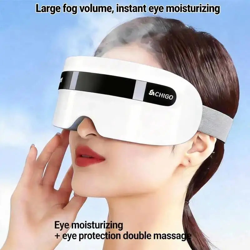Masajeador de Ojos Eléctrico con Vapor Caliente y Bluetooth
