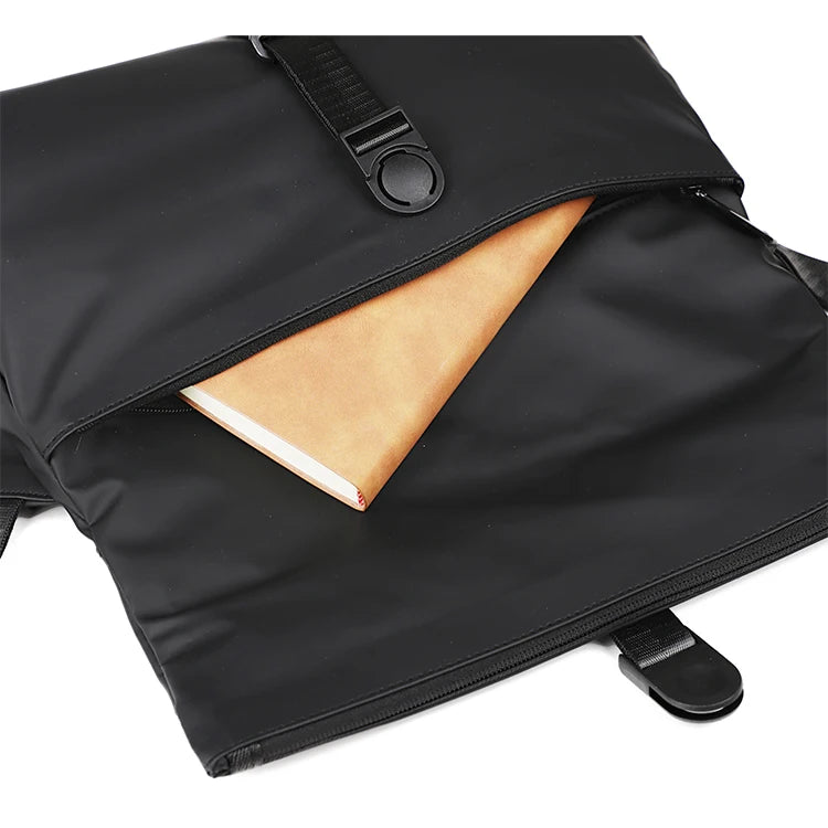 Bolso bandolera de negocios retro, gran capacidad, maletín para hombre, bolso de hombro, mochila de viaje