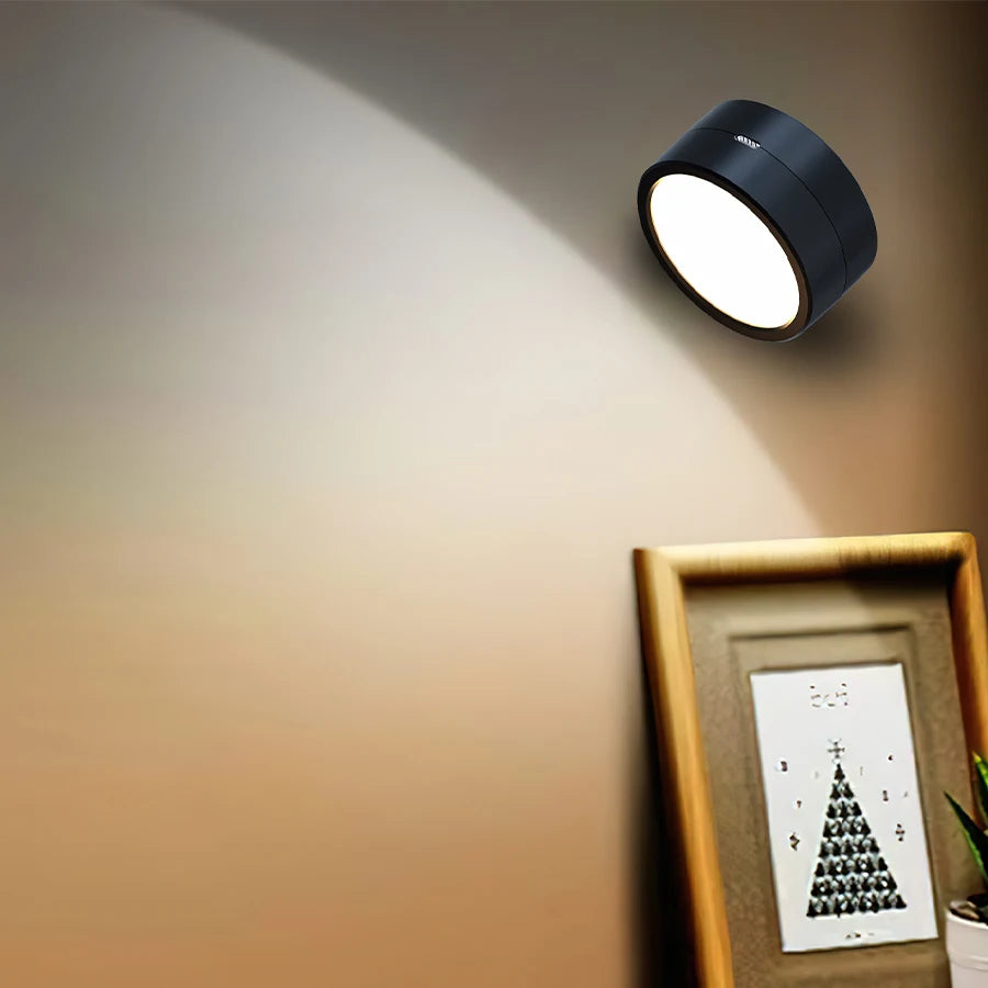 Foco LED Inalámbrico de Pared con Luz Nocturna