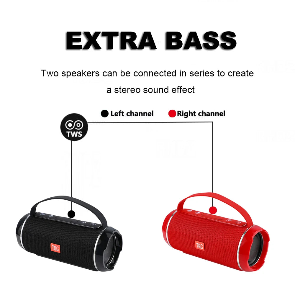 Subwoofer Caixa De Som Altavoz Bluetooth caja De sonido portátil música inalámbrico Woofer bajo ordenador PC TV Radio FM 10W potente grande