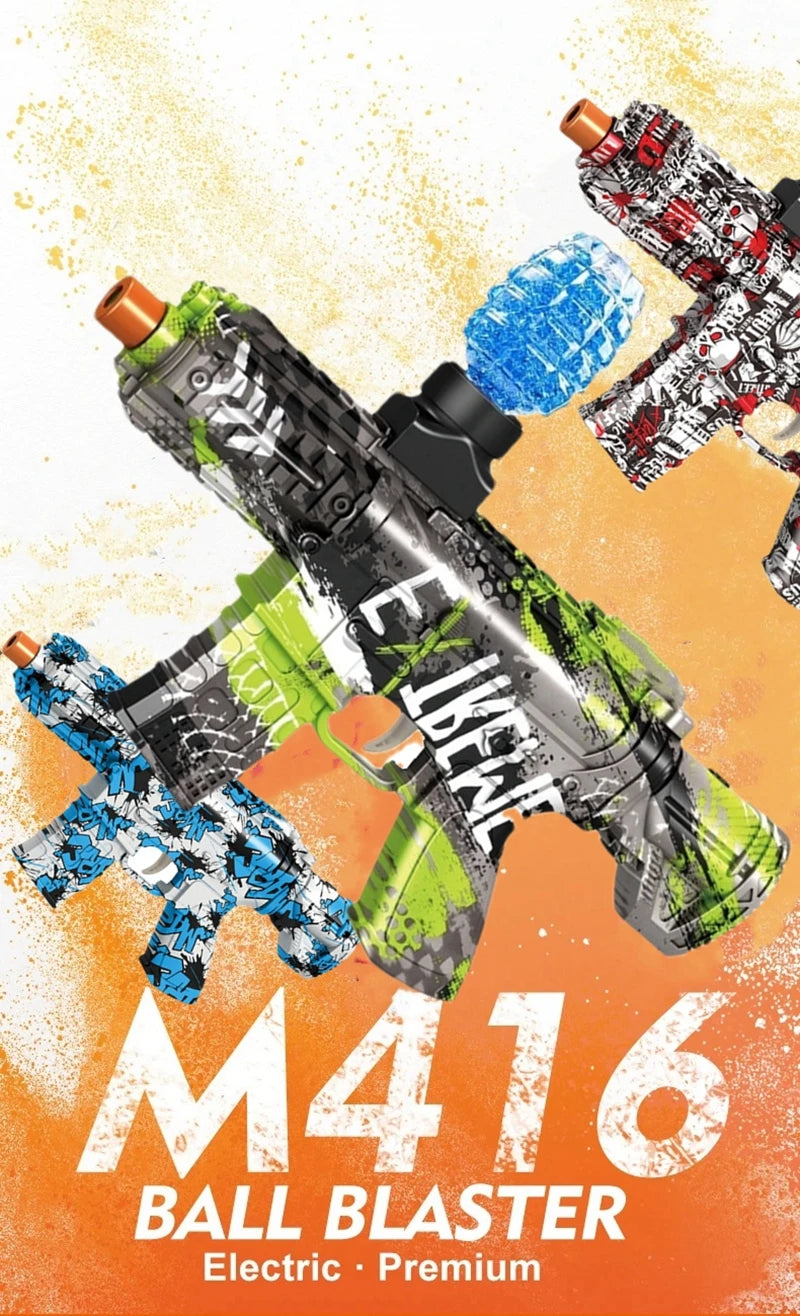 Pistola Eléctrica de Bolas de Gel M416 para Juegos al Aire Libre