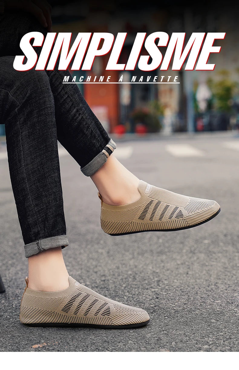 YRZL, mocasines de malla para hombre, mocasines para conducir, zapatos planos con parte inferior fina para caminar, mocasines informales antideslizantes transpirables, zapatos de verano para hombre