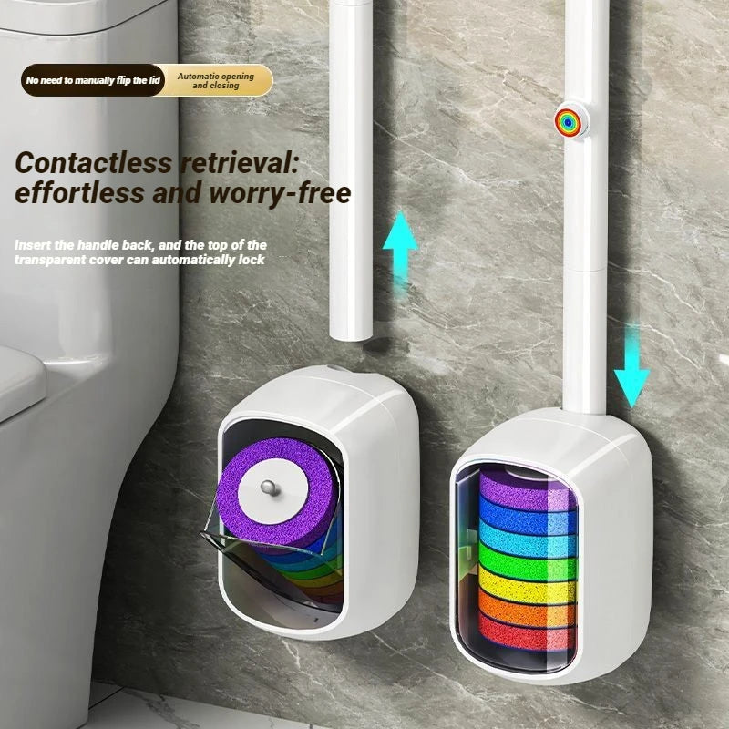 Cepillos de baño desechables Joybos con soporte de pared y mango de 43 cm