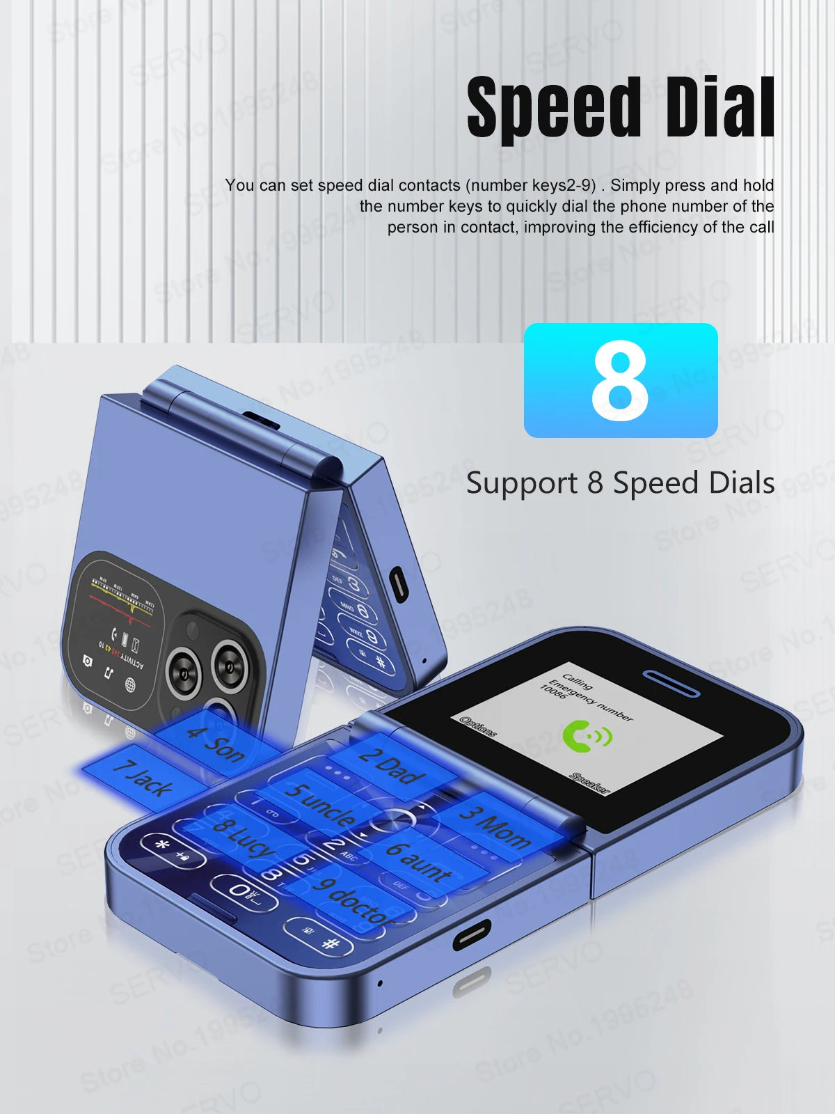 SERVO F15 Mini teléfono móvil pequeño con tapa 2 SIM en espera velocidad Dial linterna de voz mágica grabación de llamadas 2G GSM lindo teléfono móvil plegable