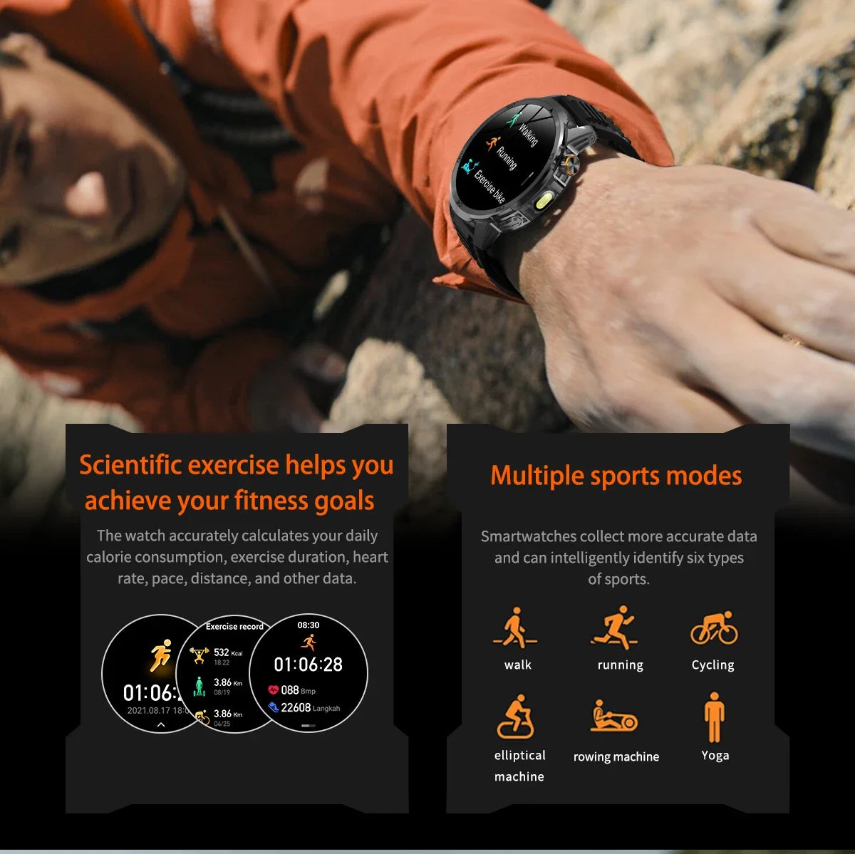 2026 militar t-rex 3 reloj inteligente reloj de Fitness hombres 466*466 pantalla AMOLED 1000mAh batería linterna llamada impermeable Smartwatchs