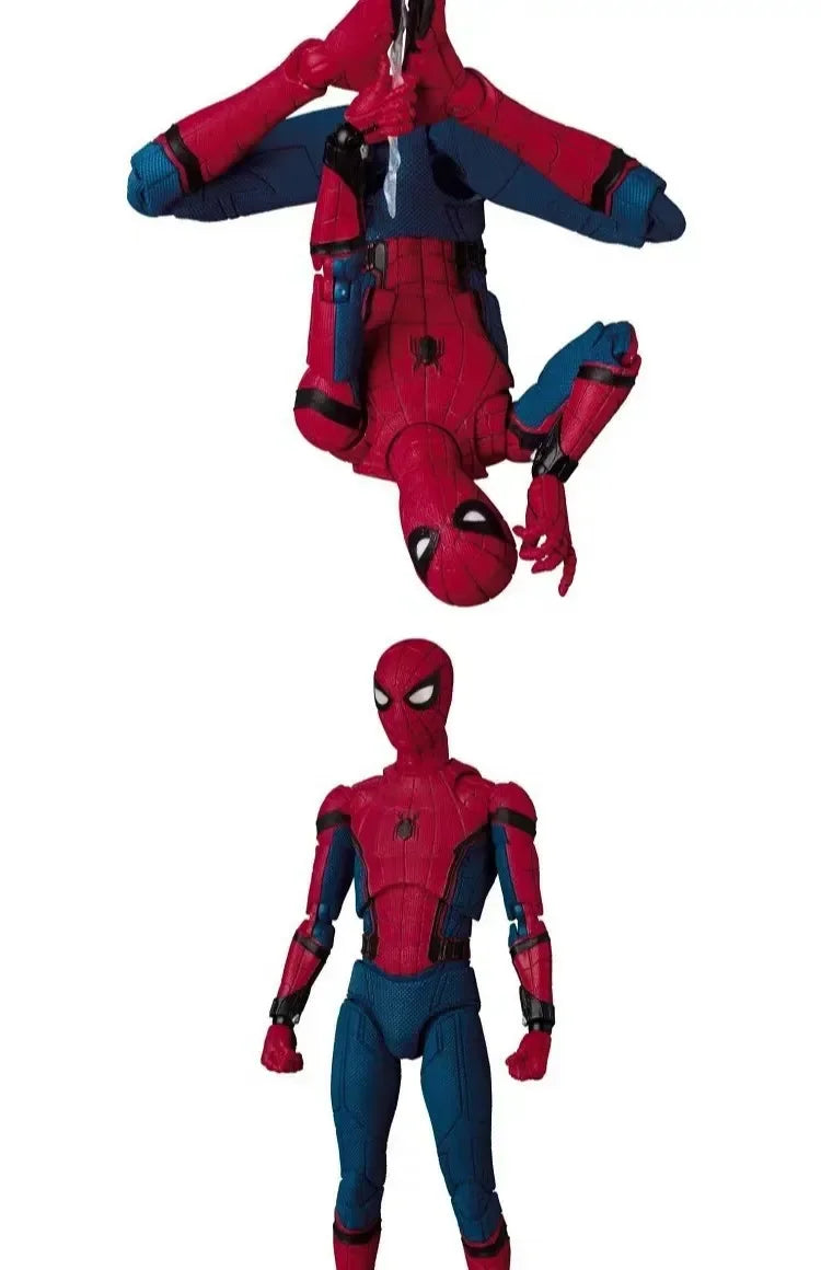 Figura de acción de Spiderman de Marvel Avengers: Homecoming, estatua con rostro intercambiable de Tom Holland, modelo de juguete coleccionable, regalo