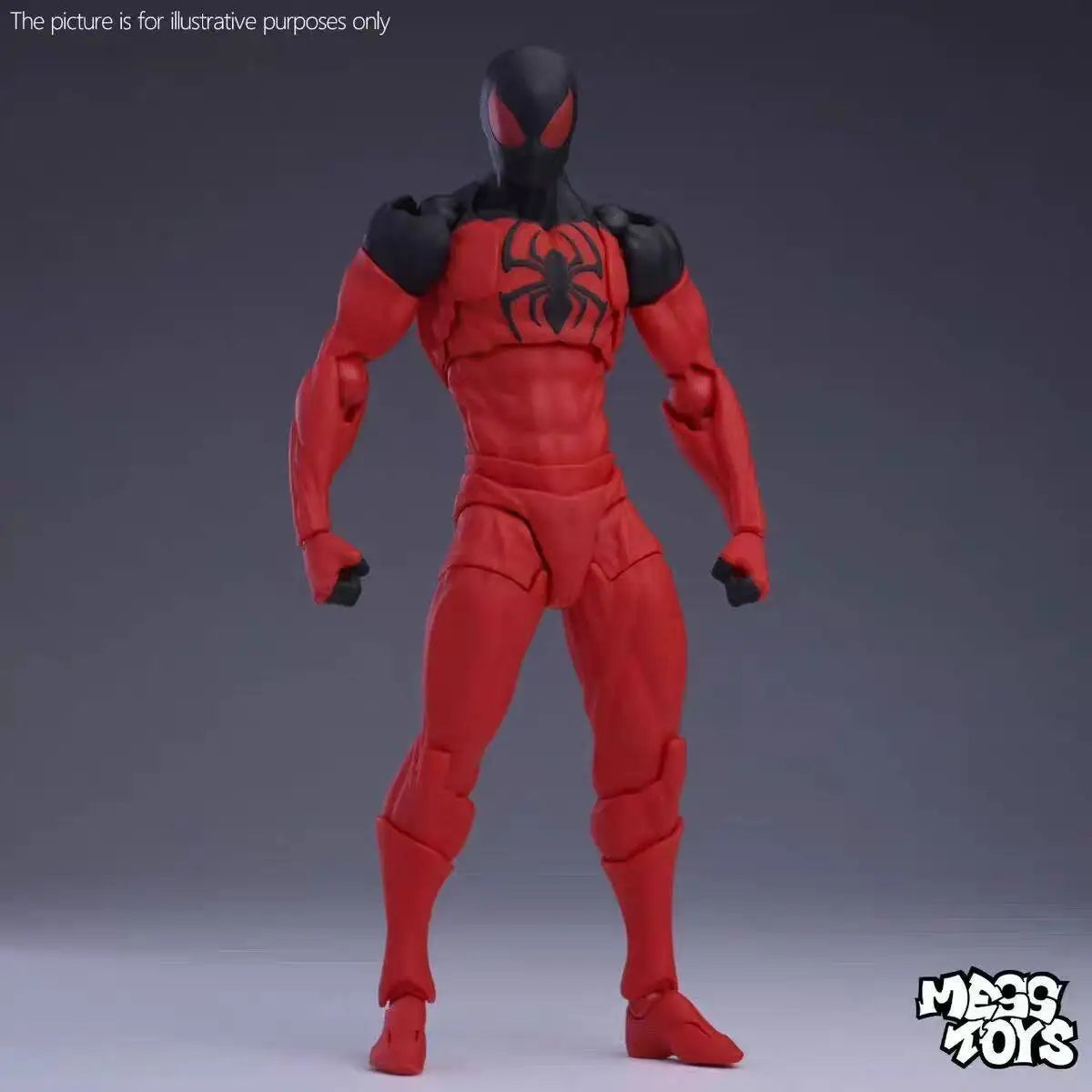 Figura de Acción de 16 cm de Spider-Man Venom Symbiote Kaine Parker Scarlet Spider con Traje Negro y Rojo, Modelo de Anime, Juguetes Coleccionables