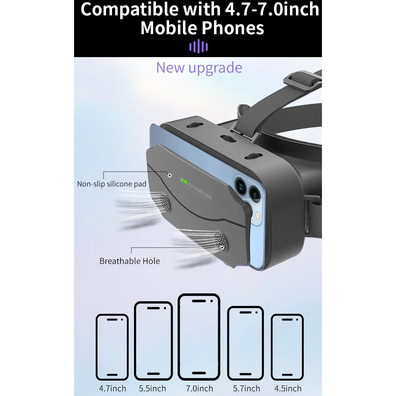 3D Viar teléfono realidad Virtual gafas VR auriculares casco dispositivos lentes inteligentes gafas teléfonos inteligentes teléfono móvil Hedset juegos móviles