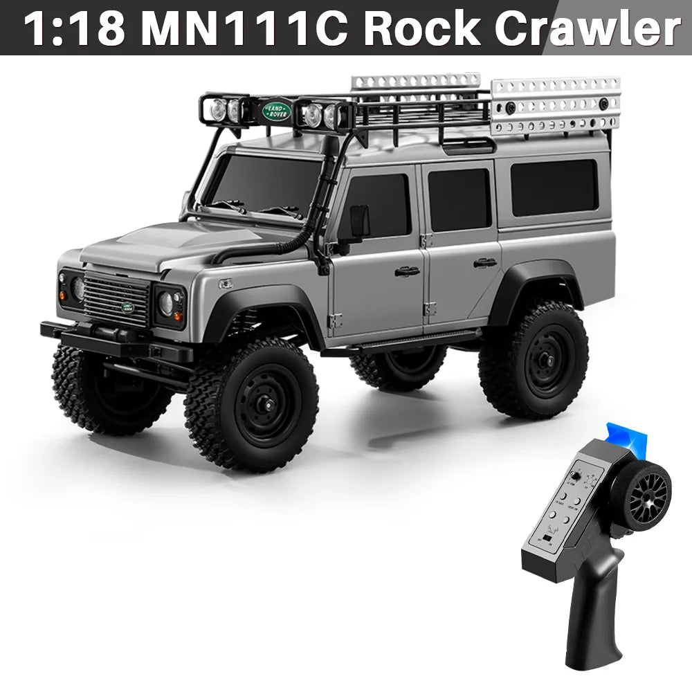 Auto RC Crawler 1/18 4WD Todoterreno con Luces LED