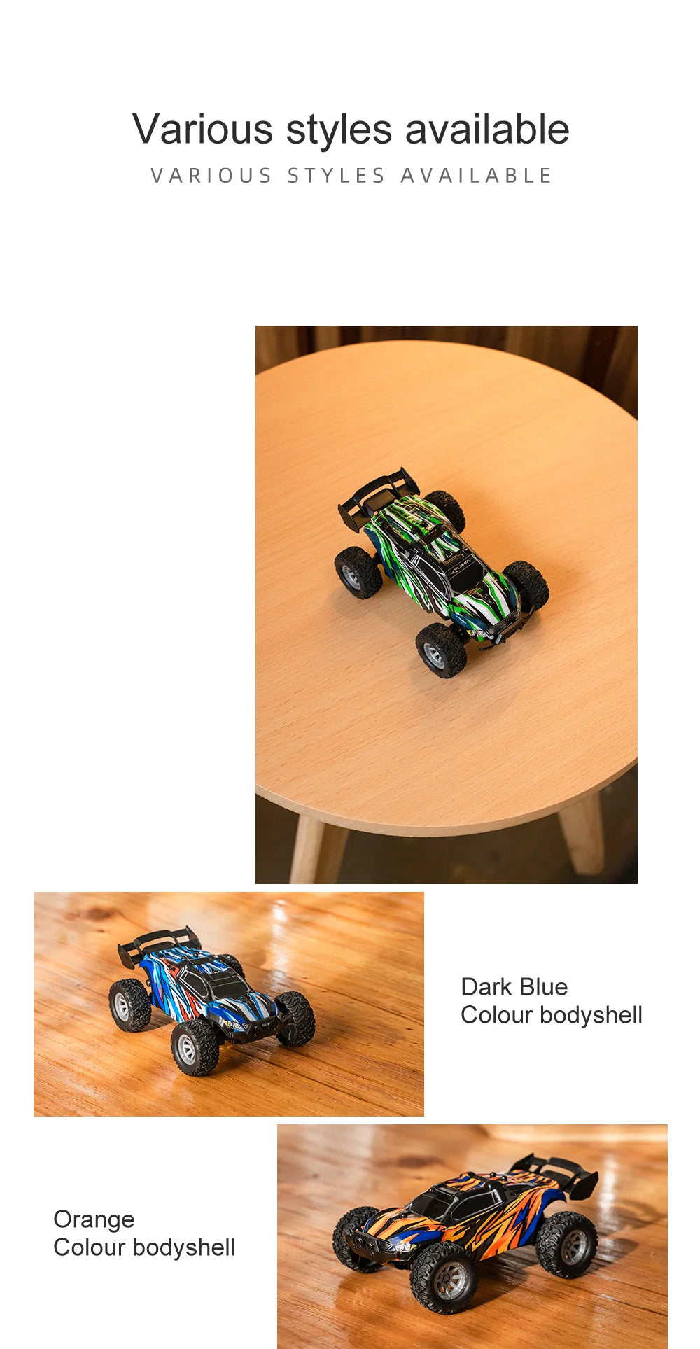 Mini coche RC 1:32, 20 km/h, alta velocidad, 2,4 Ghz, todoterreno, juguete de carreras y deriva, oruga de Control remoto para interiores/exteriores para niños