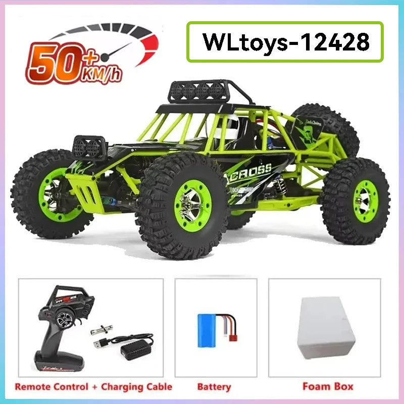 75 KM/H WLtoys 124016 V8 RC coche sin escobillas 4WD eléctrico de alta velocidad todoterreno Control remoto Drift Rc coches para adultos Juguetes