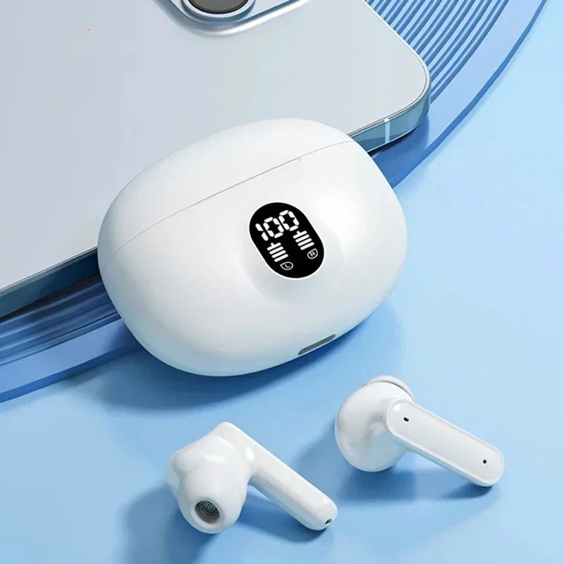 Auriculares inalámbricos TWS 895b, auriculares Bluetooth 5,3 ENC, auriculares deportivos con pantalla LED de potencia y micrófono para teléfono inteligente