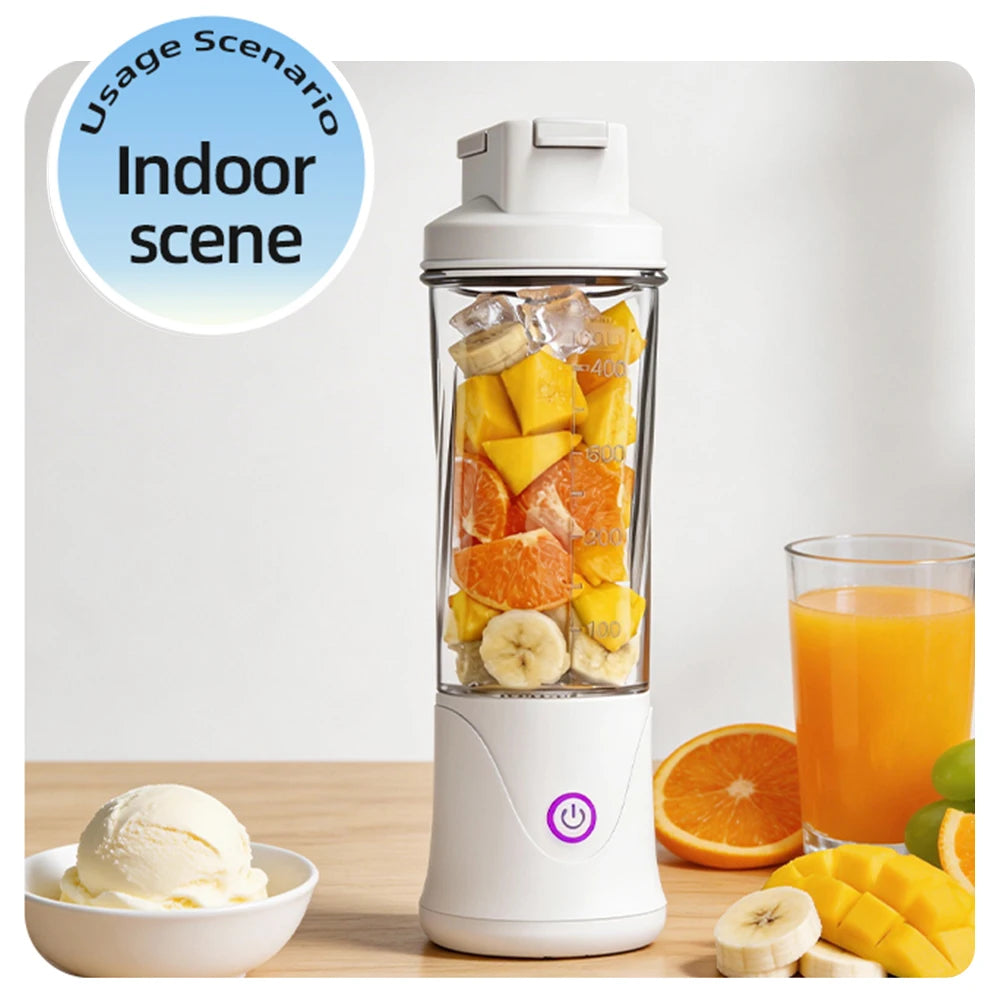 Exprimidor Portátil 450ml con 12 Cuchillas