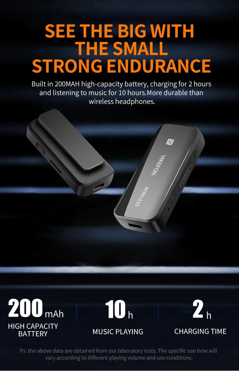 Receptor de Audio Bluetooth 5,0, adaptador auxiliar, Dongle inalámbrico, tarjeta NFC TF, conector de 3,5mm, manos libres para TV, PC, altavoz, Kit para coche