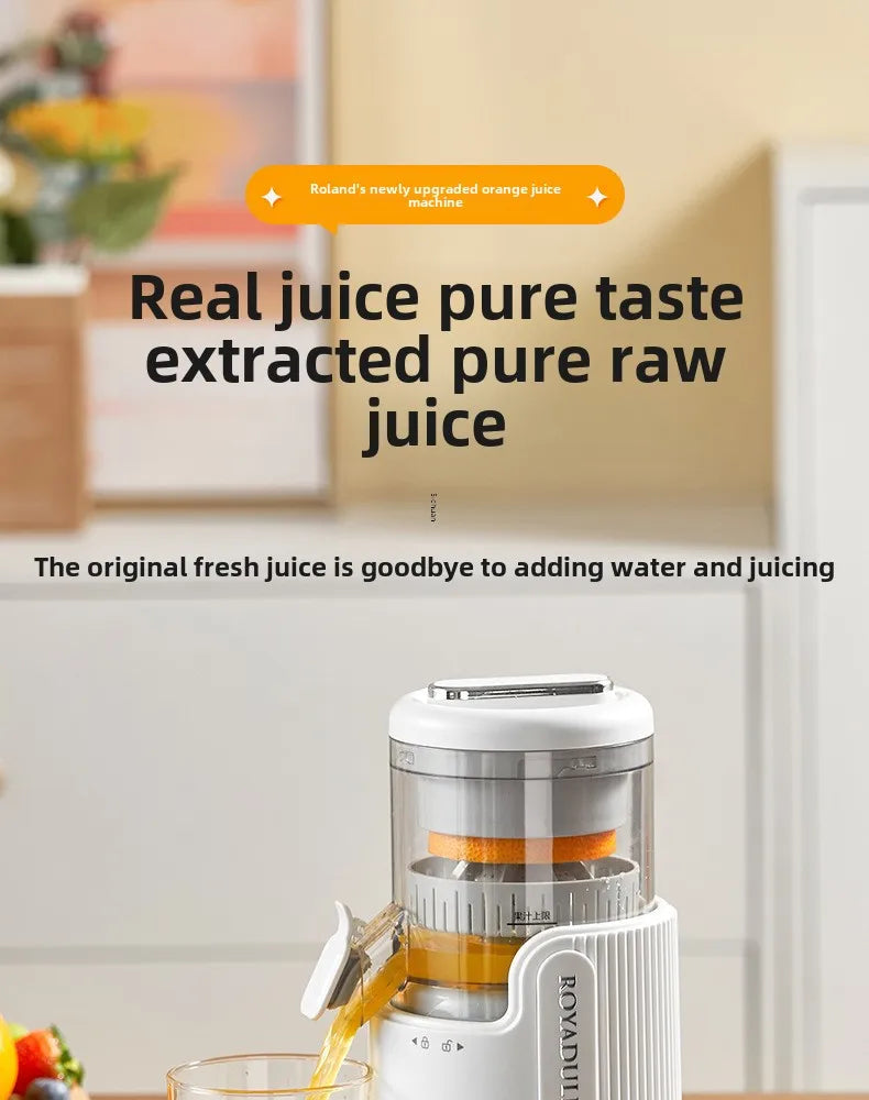 Exprimidor de Gran Diámetro con Separación de Jugo y Pulpa