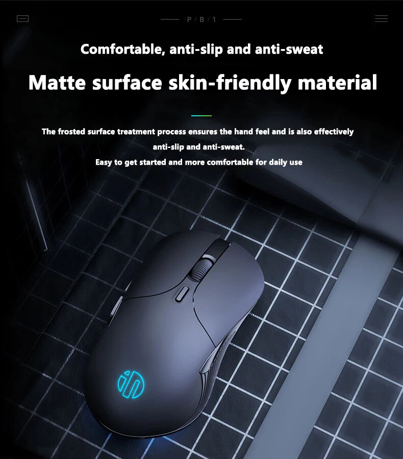 INPHIC-ratón con cable USB B2, Mouse silencioso para juegos de oficina, PC y portátiles