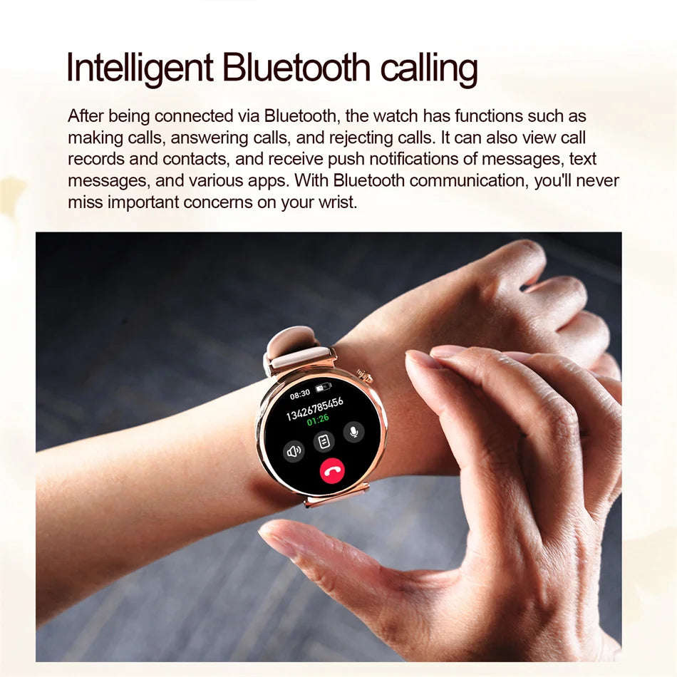 Reloj Inteligente Mujer AMOLED Bluetooth IP68