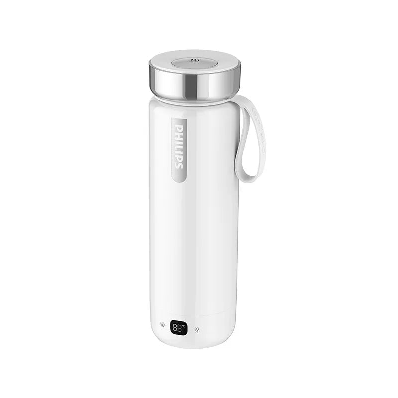 Taza Calefactora Eléctrica Portátil 400ml con 5 Niveles de Temperatura