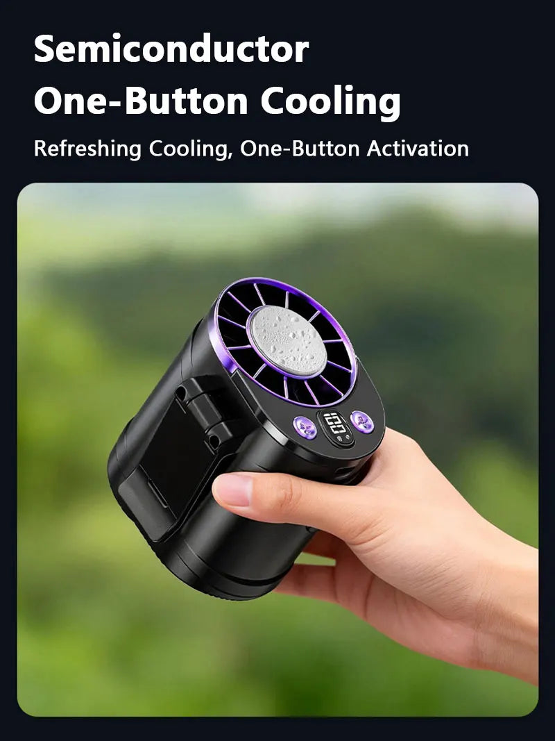 Ventilador de Cintura Portátil con Clip para Deportes y Viajes
