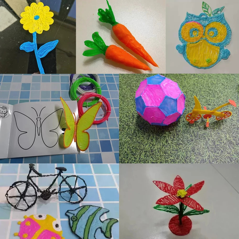 Bolígrafo de Impresión 3D Recargable Tipo C con Filamento PLA