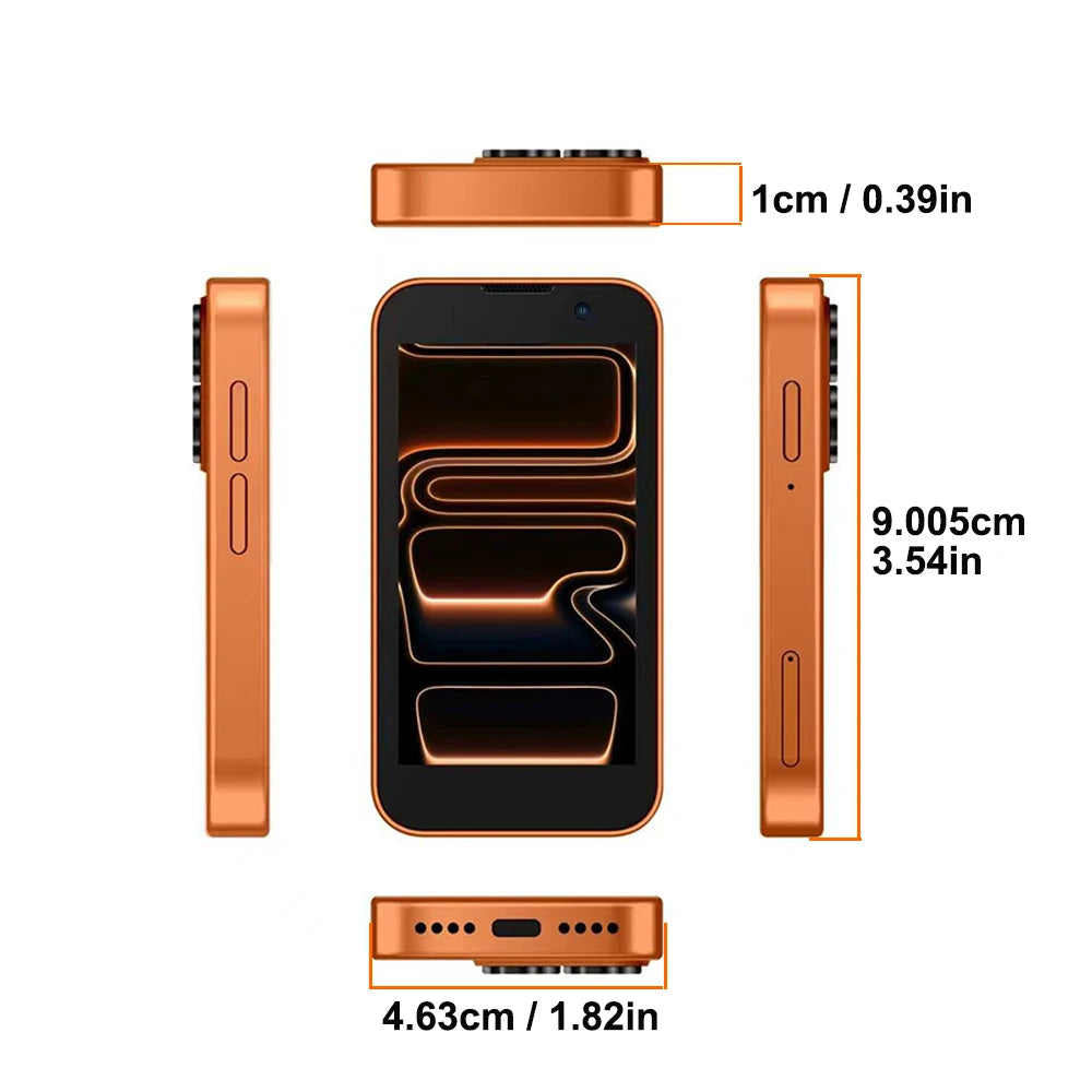 SOYES i17 Mini Smartphone pantalla de 3,0 "2GB RAM 16GB ROM Dual SIM en espera Cámara Dual Android 9,0 múltiples aplicaciones compatible con teléfono pequeño