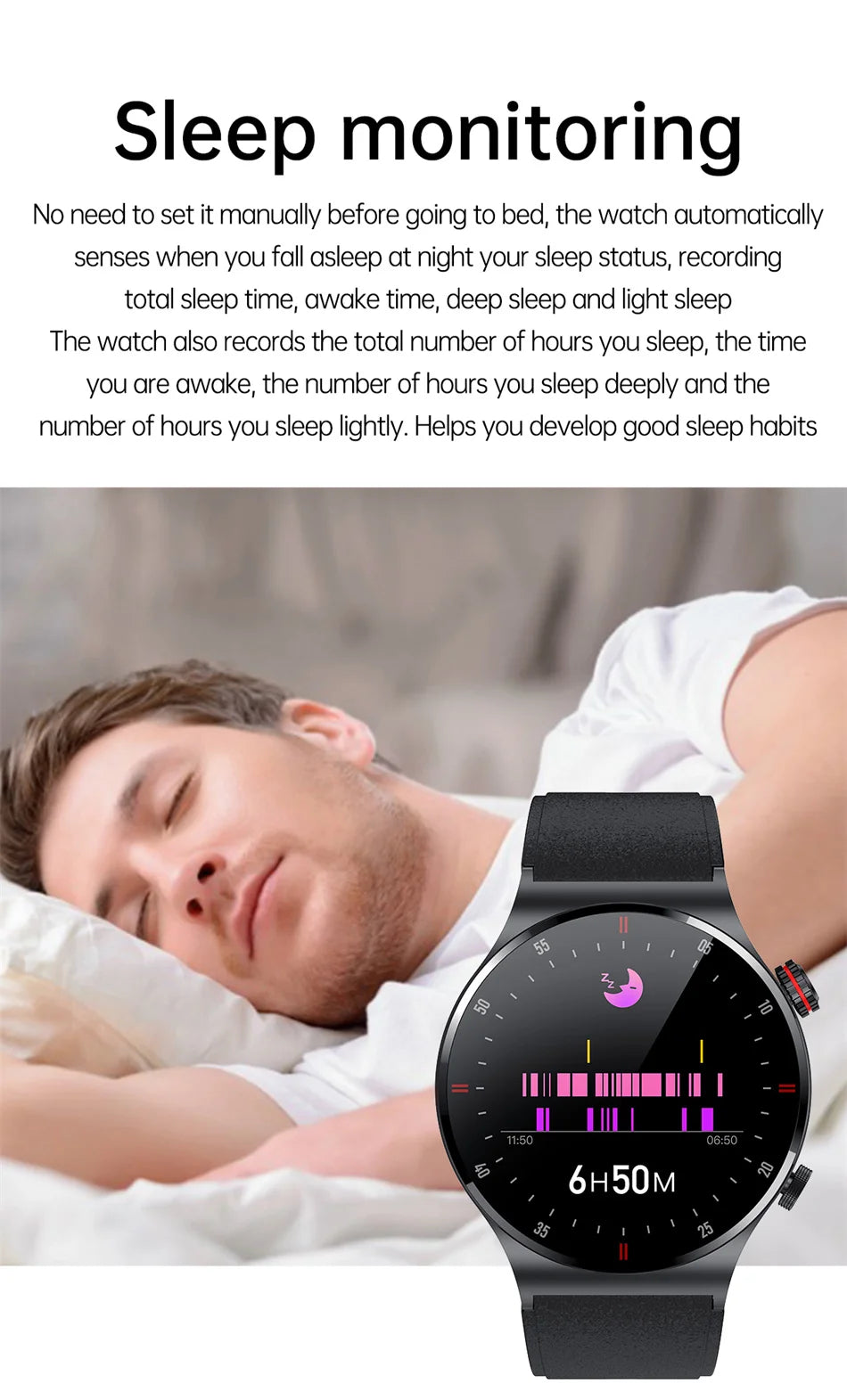 Reloj Inteligente Deportivo con Pantalla Táctil y Llamadas Bluetooth