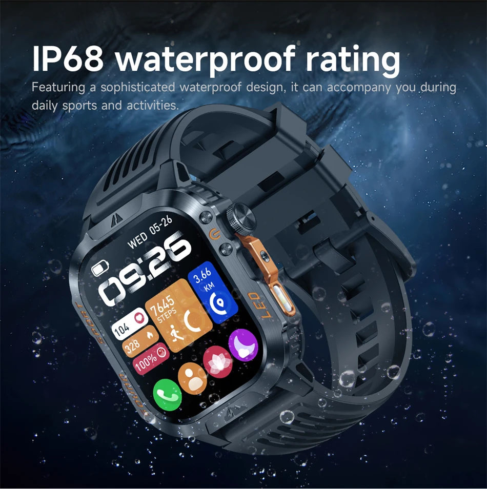 Reloj Inteligente Militar con Batería de 1200mAh