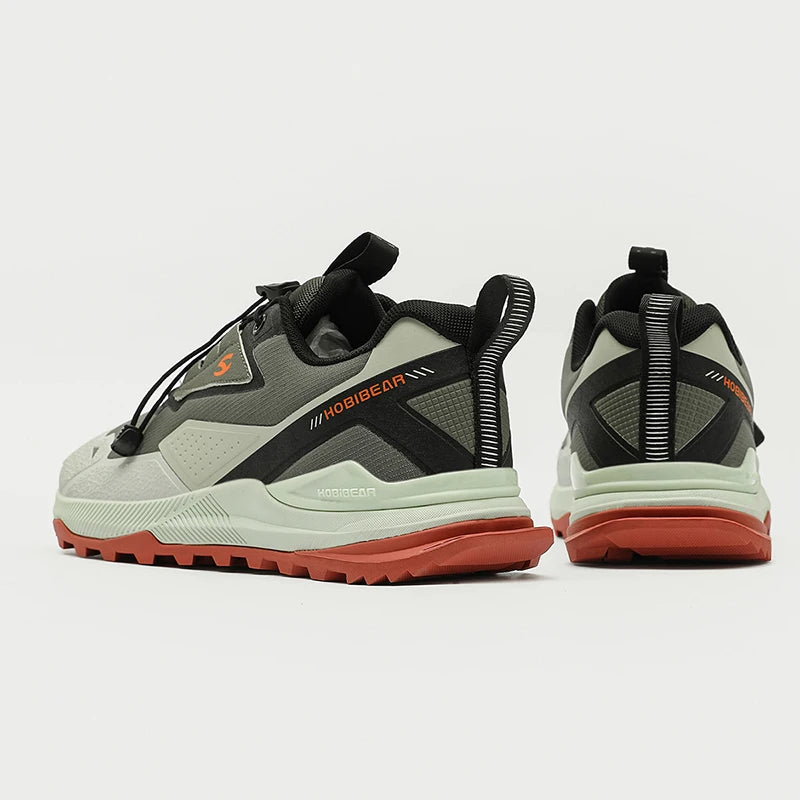 HOBIBEAR Zapatos para correr unisex, zapatillas de senderismo con banda elástica, zapatos casuales ligeros y transpirables