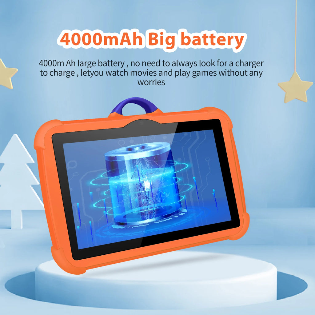 Nueva Tablet PC de 7 Pulgadas con WiFi 5G para Niños, el Mejor Regalo, Tablet Educativa con Juegos para Niños, Android, Quad Core, 4GB RAM, 64GB ROM