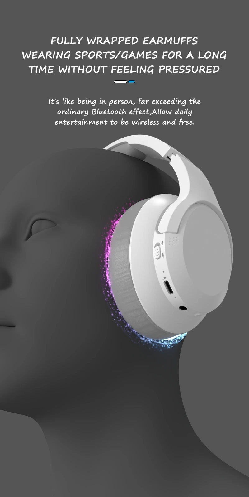 LDON Auriculares Intrauditivos Bluetooth 5.3 HD