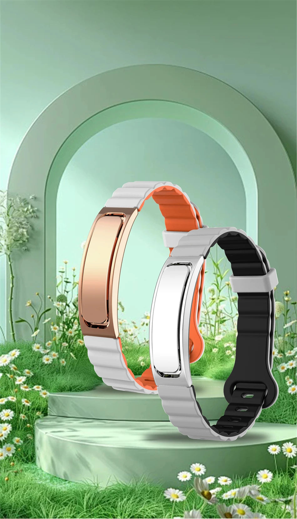 Pulsera inteligente con monitor cardíaco y seguimiento de sueño