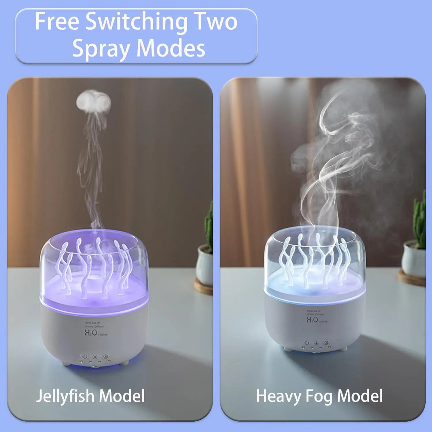 Humidificador Hierba Marina 280ml Ultrasónico