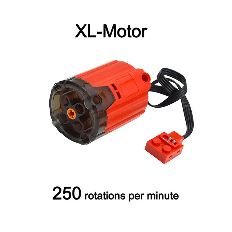 Bloques de construcción electrónicos técnicos, accesorios de reacondicionamiento MOC, micromotor, piezas de funciones de potencia RC, bloques de coche DIY creativos, juguetes para niños