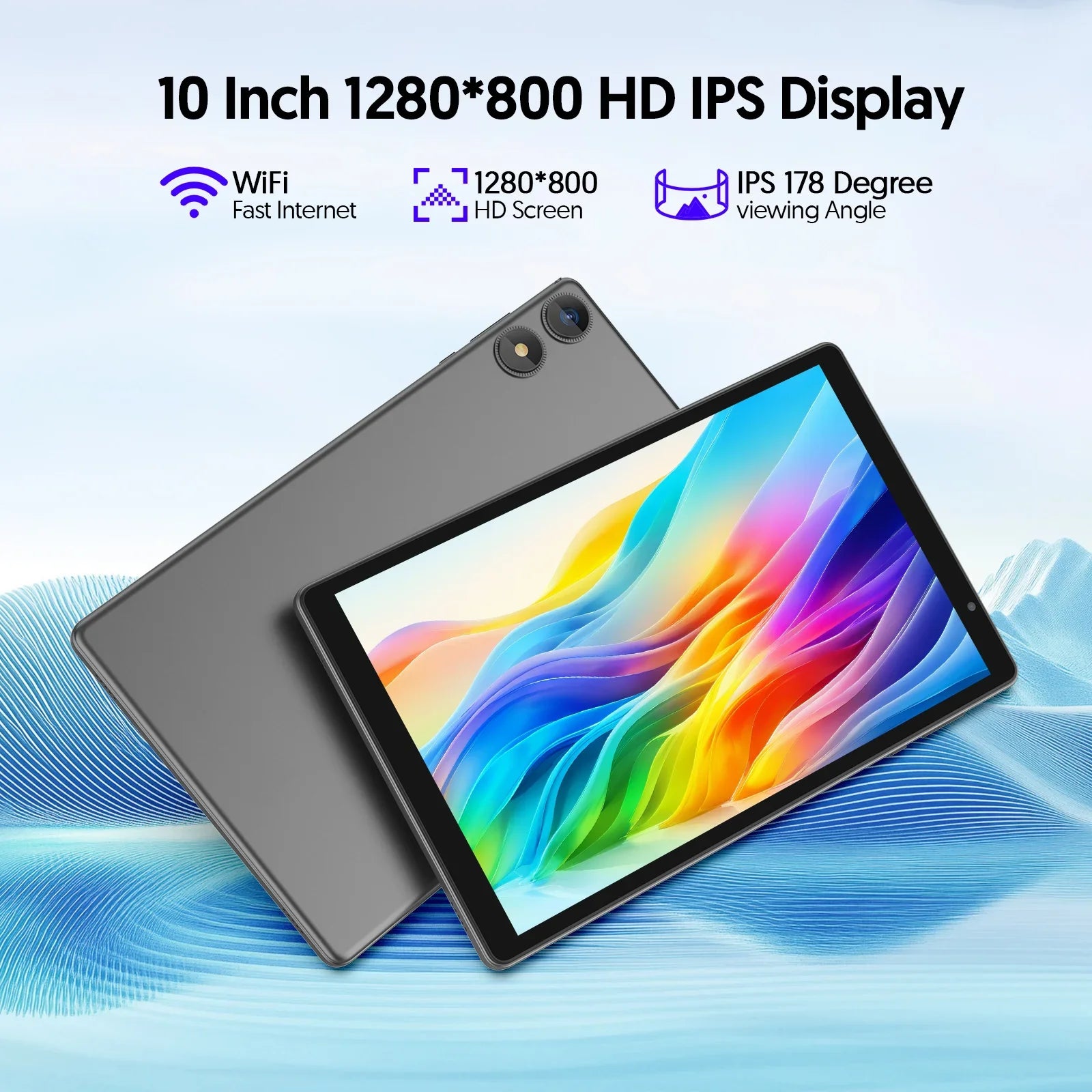 Tablet BAKEN Android 16 de 10 pulgadas, 4GB RAM, 32GB ROM, WiFi 6