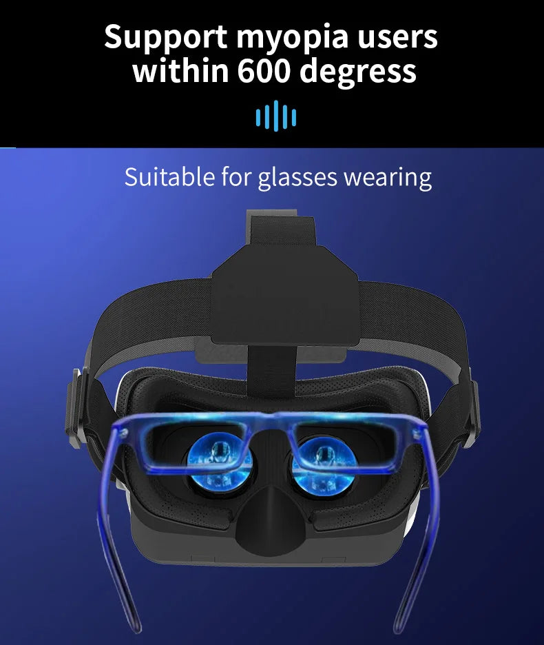Gafas VR, Auriculares 3D, Dispositivos de Realidad Virtual, Casco, Lentes Viar, Gafas para Teléfono Inteligente, Controlador de Juegos Inteligente, Set de Visión