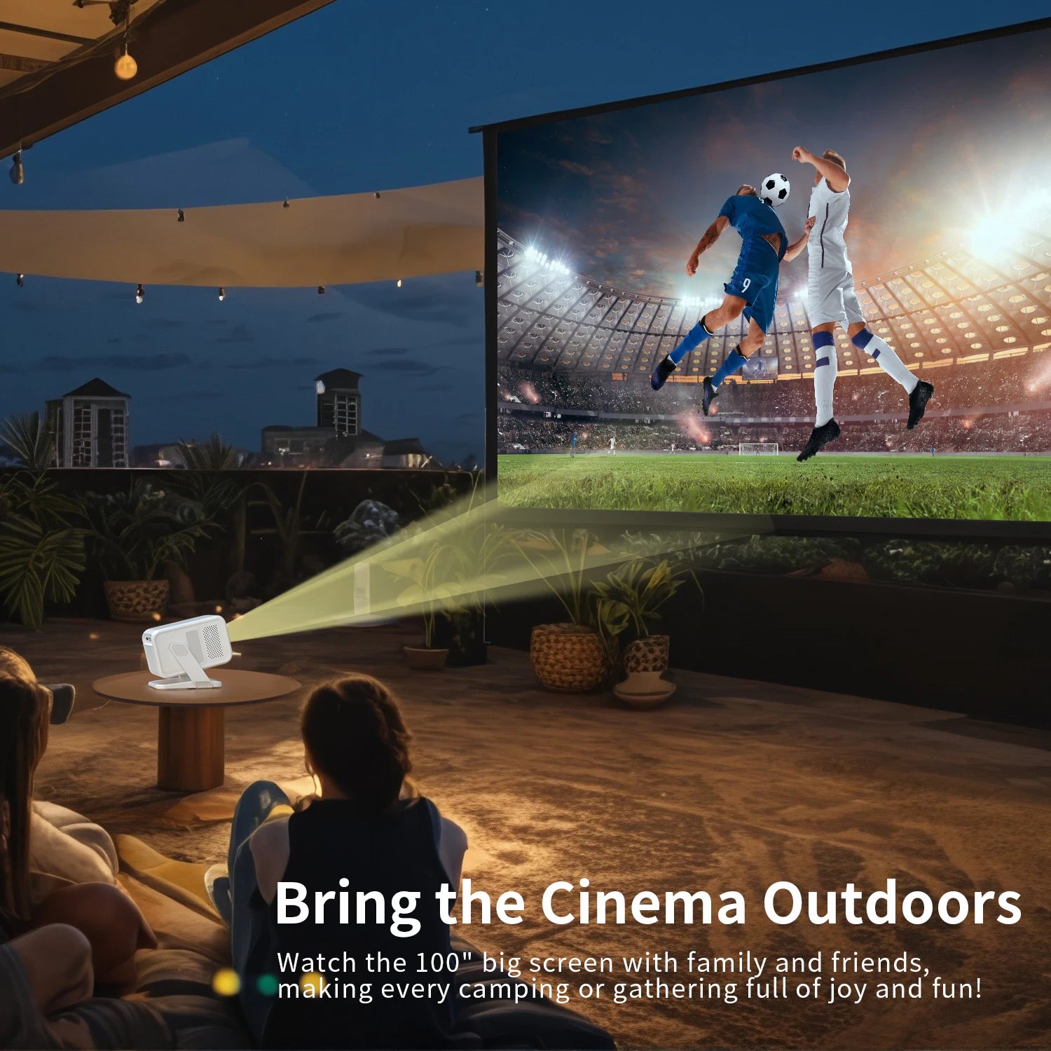 Magcubic HY310X 4K Mini proyector de enfoque automático con Full HD 1080P 420ANSI Android 11Keystone para proyector de soporte de cine al aire libre