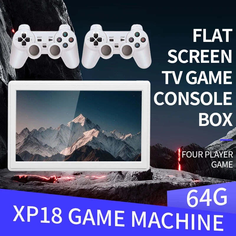 Consola de juegos de TV Coopreme XP18, salida HD, pantalla de 7 pulgadas, consola de vídeo portátil Retro, controlador inalámbrico compatible con simulador de 4000mAh