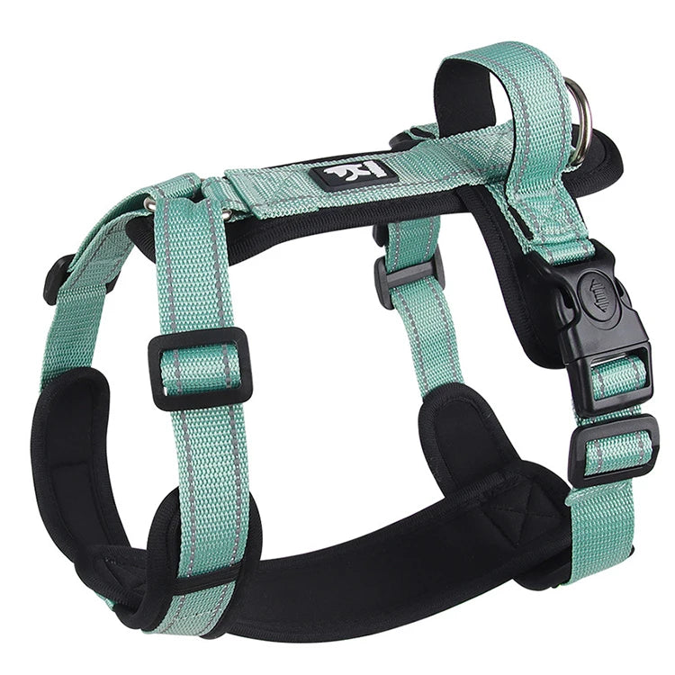 Arnés Reflectante para Perros con Mango y Correas Ajustables