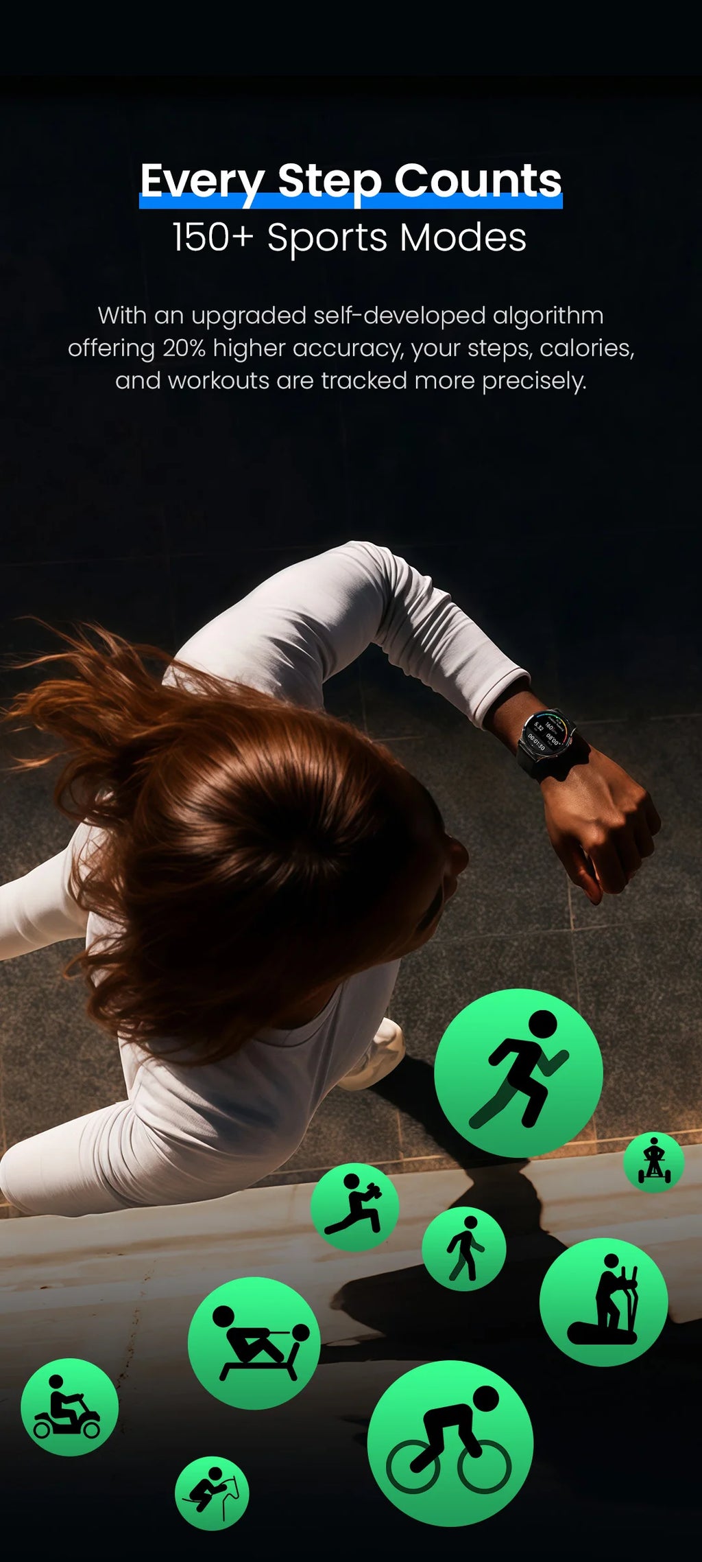 Reloj Inteligente Solar Lite 2 con AMOLED, Modos Deportivos y Llamadas