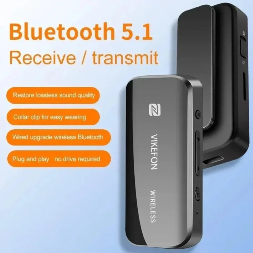 Receptor de Audio Bluetooth 5,0, adaptador auxiliar, Dongle inalámbrico, tarjeta NFC TF, conector de 3,5mm, manos libres para TV, PC, altavoz, Kit para coche