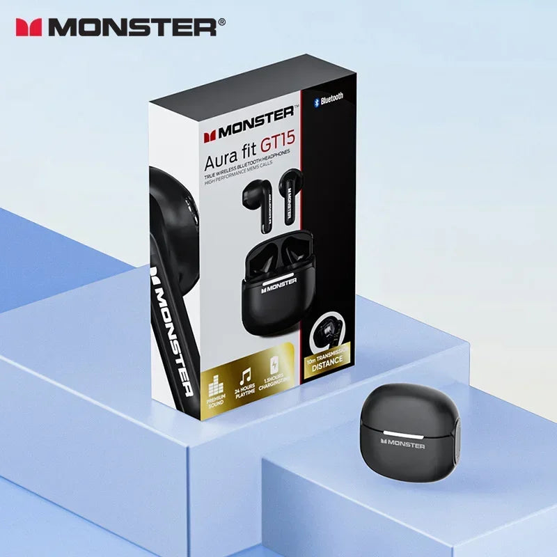 MONSTER GT15 Auriculares Bluetooth 5.4 Estéreo