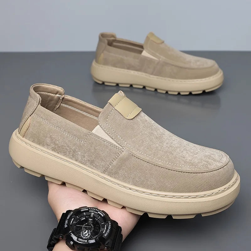 Mocasines informales transpirables para hombre sin cordones