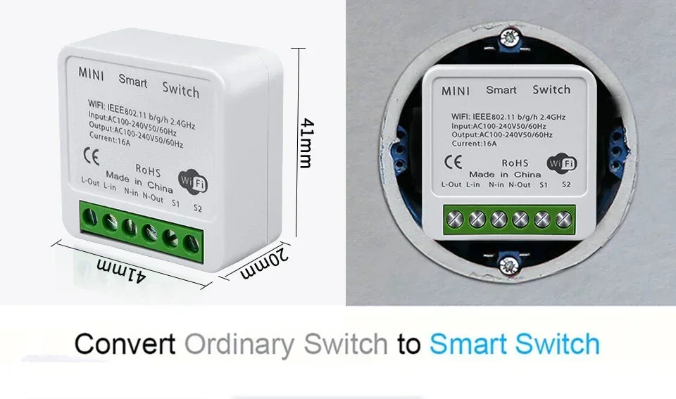 Interruptor Inteligente WiFi Tuya RF433 Smart Life