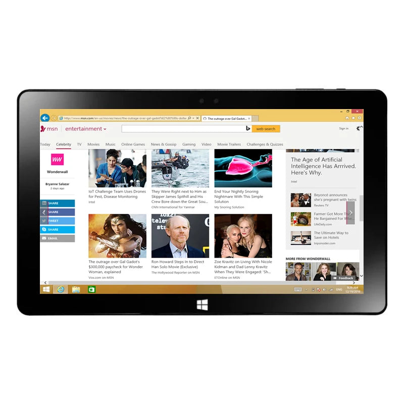 Tableta Intel Atom X5-Z8300 de 11,6 pulgadas con Mini HDMI, 2GB DDR, RAM, 32GB de ROM, 5000mAh, NS-7100