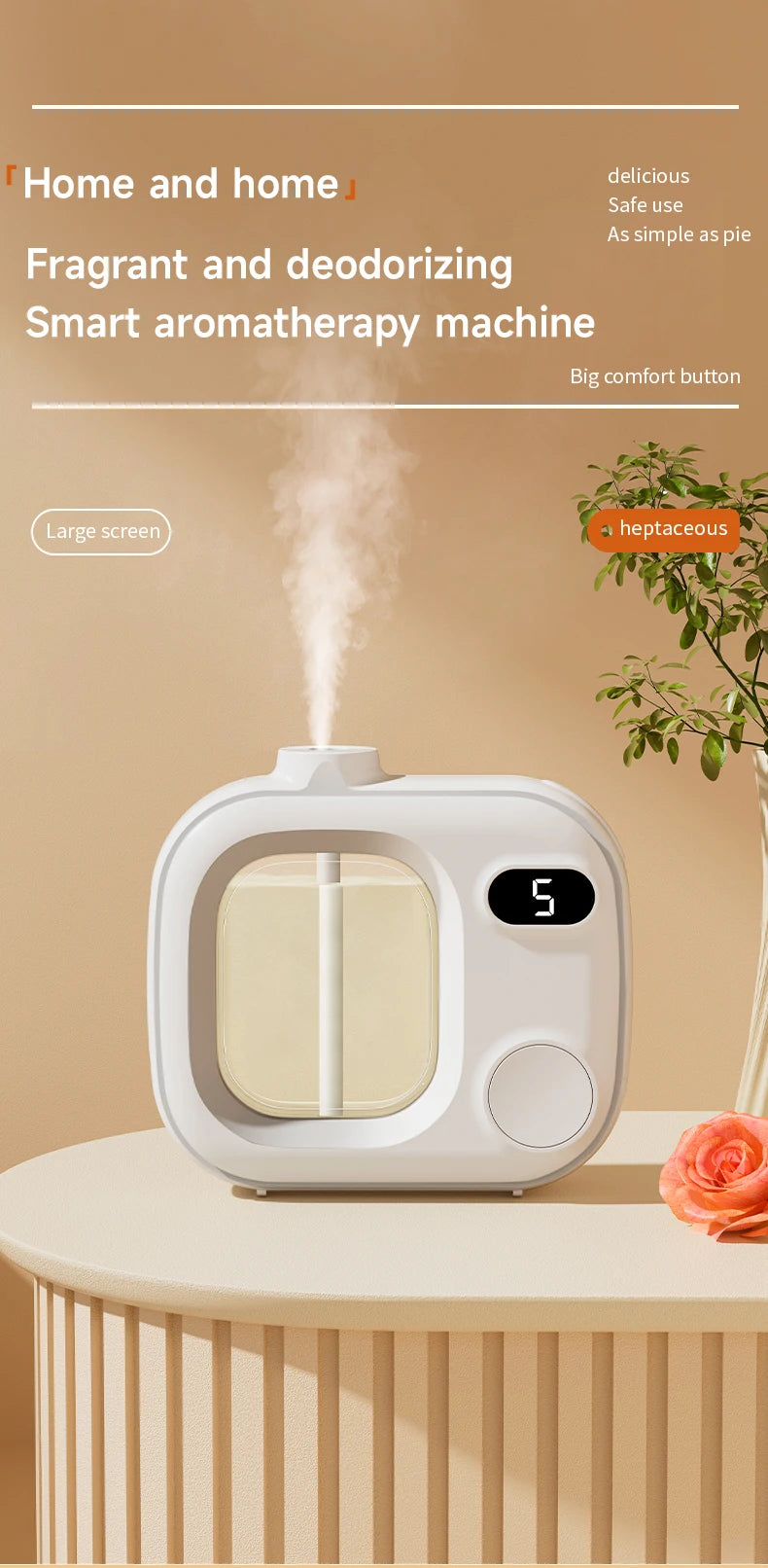 Máquina de aromaterapia automática Searide 50ml para baño y hogar