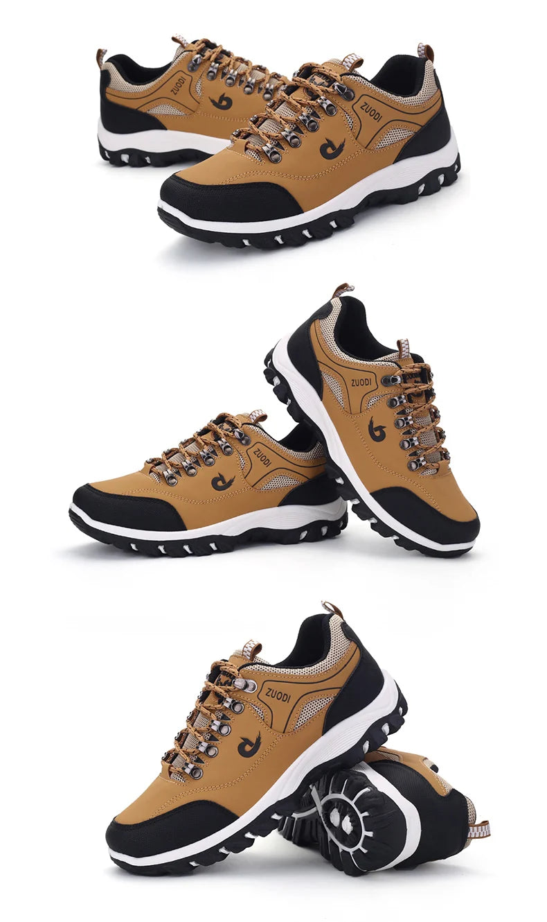 Zapatos informales de cuero para hombre, zapatillas deportivas para correr, Tenis ligeros para caminar, Otoño e Invierno