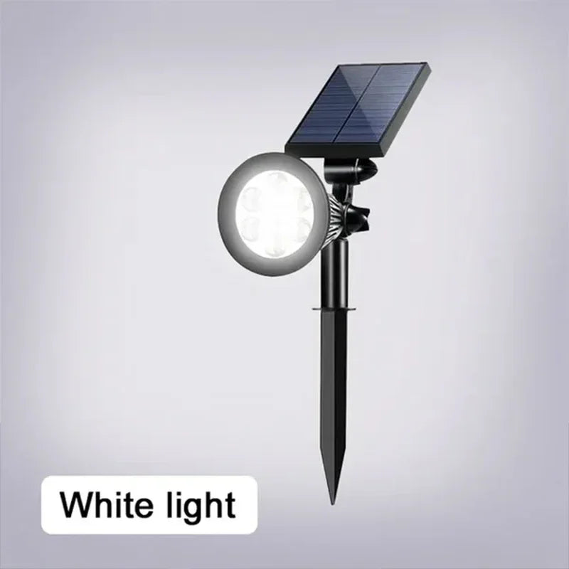 Lámpara Solar de 7 LED Ajustable para Suelo