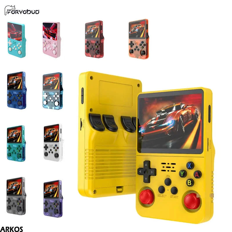 Consola de Juegos Retro R36S ARKOS, Pantalla IPS 3.5 Pulgadas, 64GB