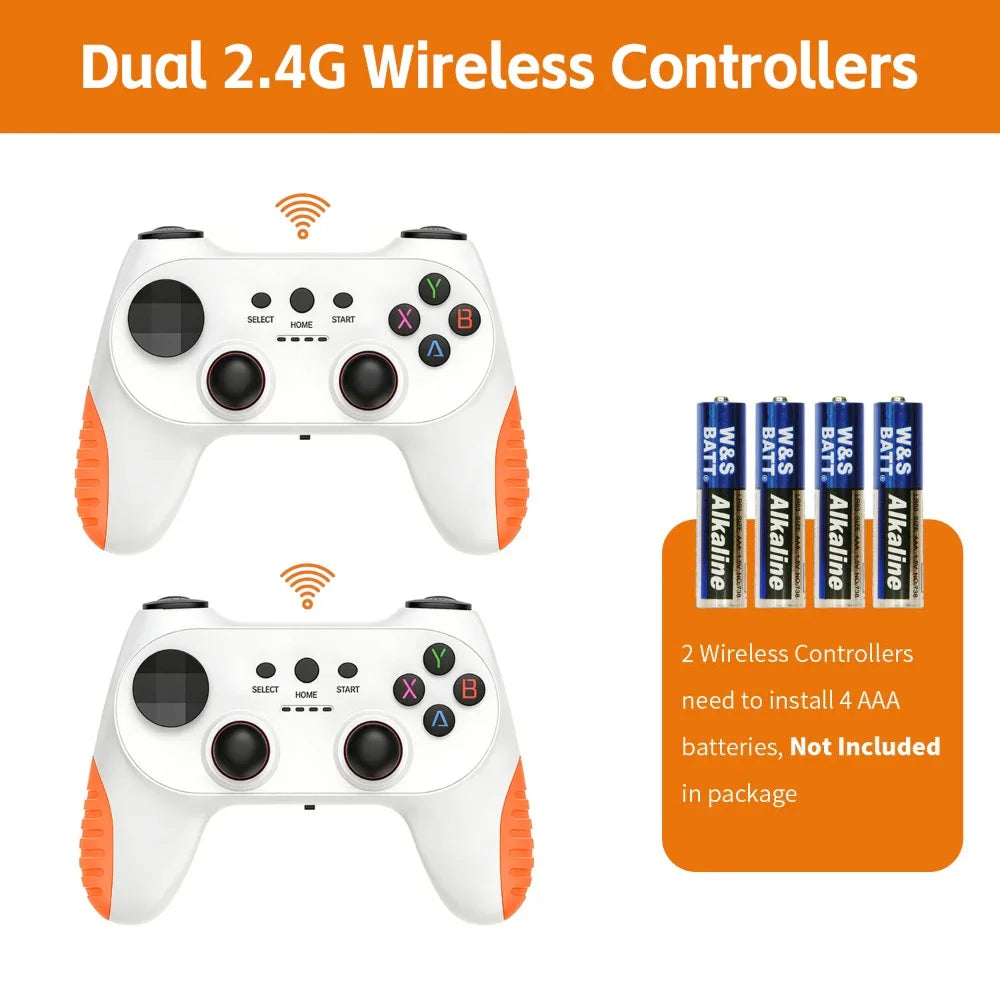 Consola de Juegos Retro Inalámbrica X10 PRO, 128 GB, Más de 50 000 Juegos, Compatible con Más de 40 Emuladores Clásicos para PS1/PSP, HDMI 4K, Regalos para Niños